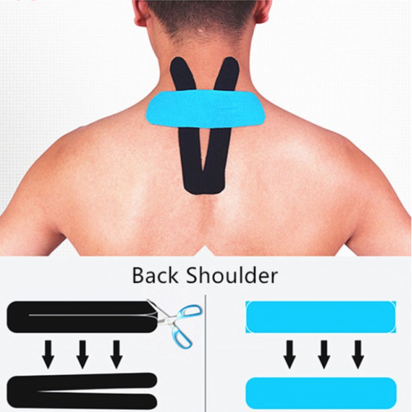 Тейп кінезіо 3,8 см, кінезіологічна стрічка Kinesiology Tape, бежевий, 3,8 см