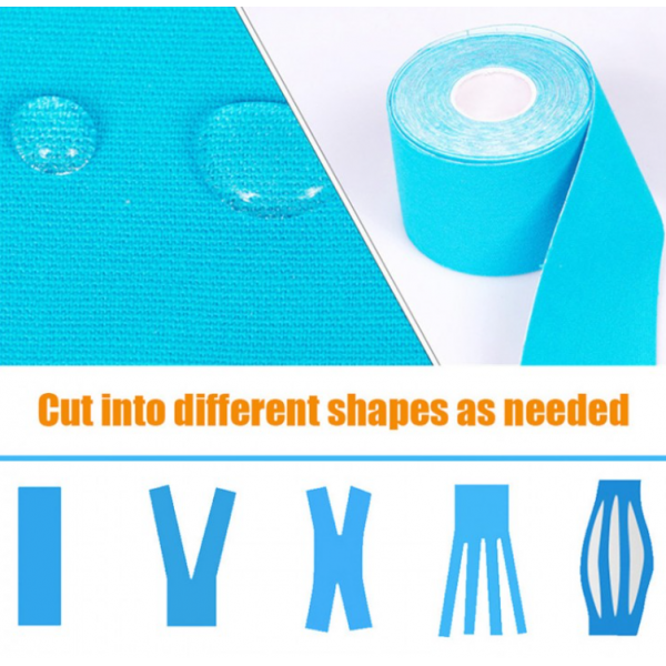 Тейп Кінезіо 7.5 см, кінезіологічна стрічка Kinesiology Tape, 7.5 см, бежевий