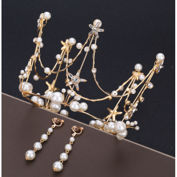 Корона на голову у стилі Бароко, золото Корона на голову у стилі Бароко, золото