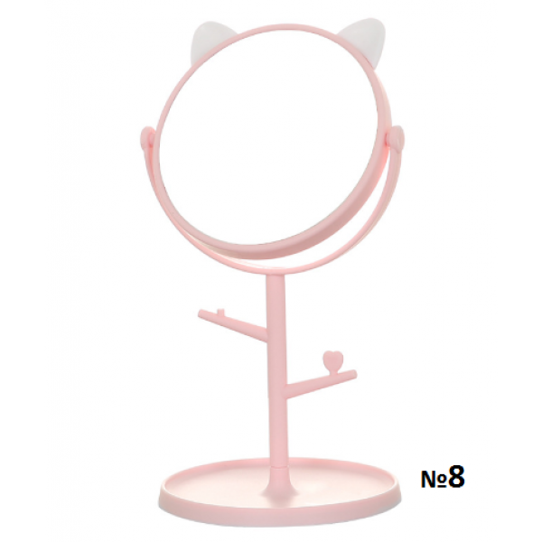 Дзеркало косметичне, на підставці з вушками