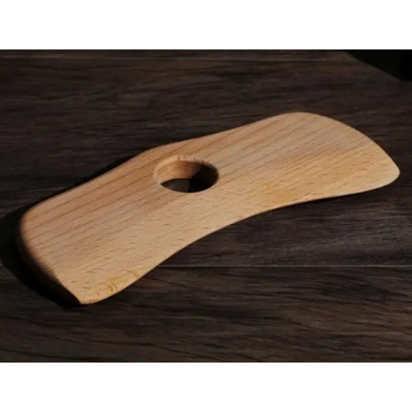 Шкребок Гуаша, дерев'яна пластина, масажер, 18х7 см