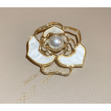 Брошка вінтажна у формі квітки "Gold Flower", золото