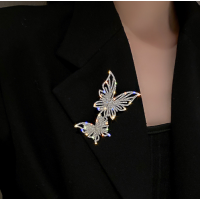 Брошка у формі метеликів "Beautiful Butterfly", срібло