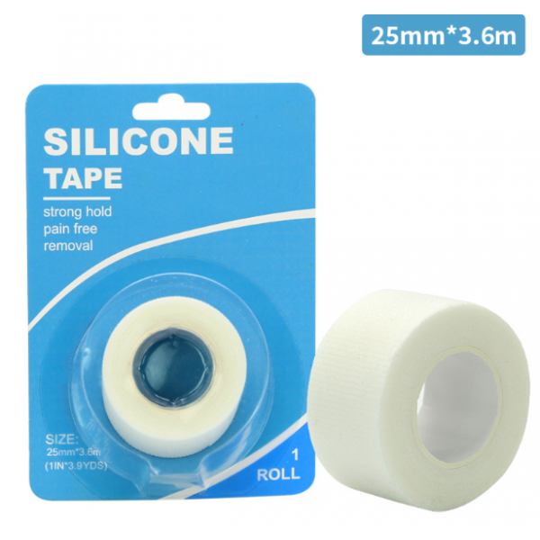 Пластырь для рта от храпа, Silicone Tape, силиконовый пластырь от апное, 25 мм х 3,6 м