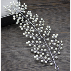 Віночок для волосся "Mystery Pearl", з перлами, срібло