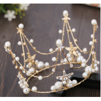 Корона на голову у стилі Бароко, золото