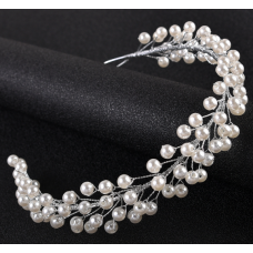 Віночок для волосся "Similar", перлини у сріблі
