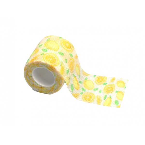 Бинт еластичний Coban 5см, Лимон, фіксуючий, самозакріплюючий, бинт Кобан, самоклеючий, аутоадгезійний бинт, 5 см х 4,5 м