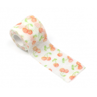 Бинт еластичний Coban 5см, Вишня, фіксуючий, самозакріплюючий, бинт Кобан, самоклеючий, аутоадгезійний бинт, 5 см х 4,5 м