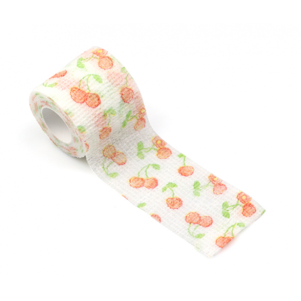 Бинт еластичний Coban 5см, Вишня, фіксуючий, самозакріплюючий, бинт Кобан, самоклеючий, аутоадгезійний бинт, 5 см х 4,5 м