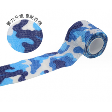 Бинт еластичний Coban 5 см, блакитний камуфляж, фіксуючий самозакріплюючий, бинт Кобан, самоклеючий, аутоадгезійний бинт, 5 см х 4,5 м