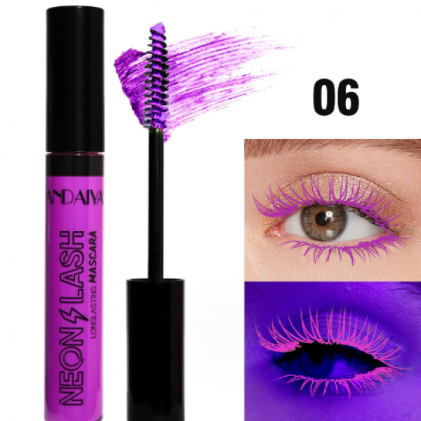 Туш для вій неонова Handaiyan Neon Lash Mascara, 6 кольорів, 9 мл Туш для вій неонова Handaiyan Neon Lash Mascara, 6 кольорів, 9 мл