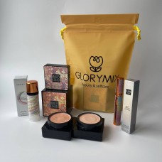 Набір Glorymix: Кушон Veze Beauty Linasi Cream, тон 02 слонова кістка + База під макіяж Images Repair Cream + Туш для вій 4D Senana Sky Mascara