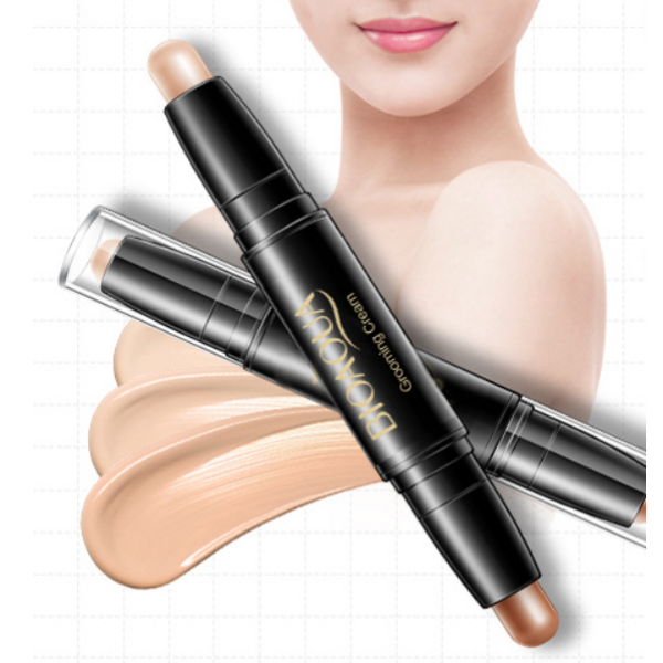 Коректор - олівець для контурингу, подвійний, Bioaqua Grooming Cream, тон 01 натуральний