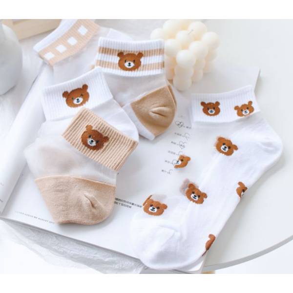 Шкарпетки жіночі літні, нейлонові літні шкарпетки з принтом, 36-39