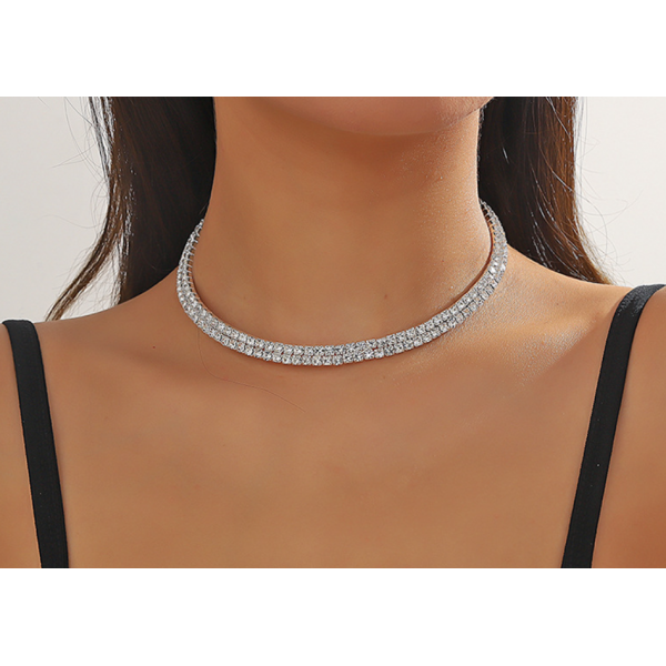 Ланцюжок "Medium Rhinestone", срібло