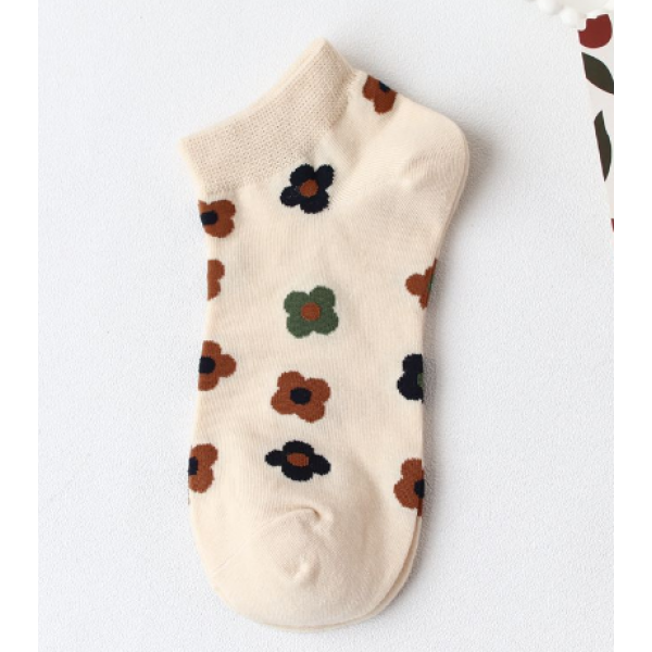 Шкарпетки бавовняні жіночі, з принтом, різні кольори, 36-39 Шкарпетки бавовняні жіночі, з принтом, різні кольори, 36-39