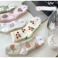 Шкарпетки махрові жіночі, теплі шкарпетки з принтом, різні види, 36-39