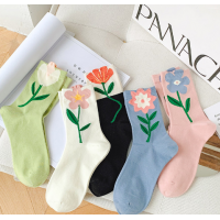 Шкарпетки жіночі бавовняні, шкарпетки середньої довжини, різні кольори, 36-39