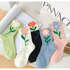 Шкарпетки жіночі бавовняні, шкарпетки середньої довжини, різні кольори, 36-39