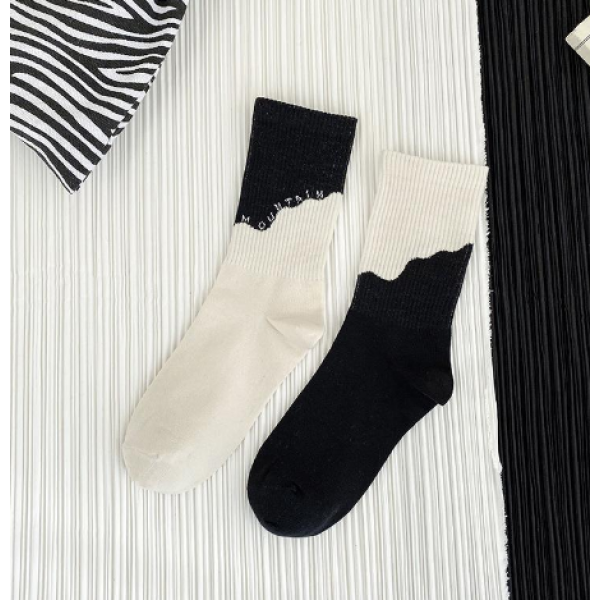 Шкарпетки жіночі бавовняні, різнокольорові, парні шкарпетки різних кольорів, шкарпетки середньої довжини, різні кольори, 36-39