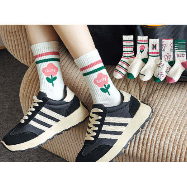 Шкарпетки жіночі, шкарпетки середньої довжини, шкарпетки в принт, 36-39