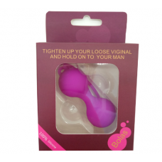 Кульки вагінальні Bolas, вагінальні кульки для вправ Кегеля, д. 2,8 см, 53 г, силікон