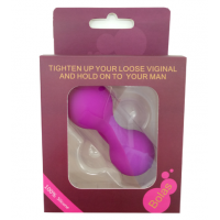 Кульки вагінальні Bolas, вагінальні кульки для вправ Кегеля, д. 3 см, 89 г, силікон