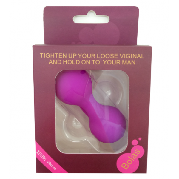 Кульки вагінальні Bolas, вагінальні кульки для вправ Кегеля, д. 3 см, 89 г, силікон