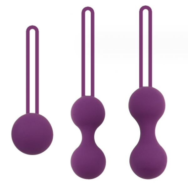 Набір вагінальних кульок Bolas, вагінальні кульки для вправ Кегеля, силікон, 3 шт