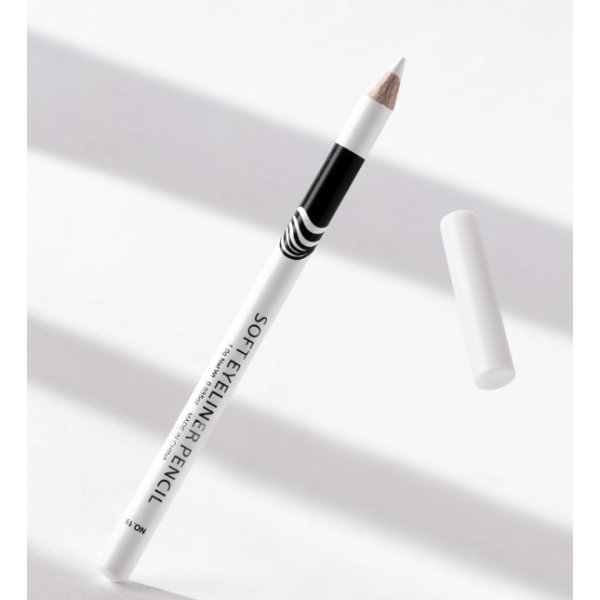 Олівець для очей Menow Soft Eyeliner Pencil, білий олівець - підводка для очей, 1 г