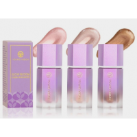 Хайлайтер рідкий із шиммером Young Vision, хайлайтер із аплікатором, рідкий люмінайзер, 3 кольори