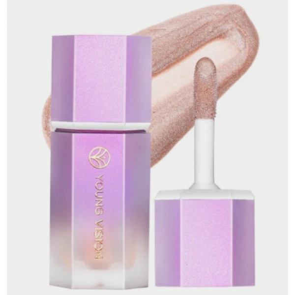 Хайлайтер рідкий із шиммером Young Vision, хайлайтер із аплікатором, рідкий люмінайзер, 3 кольори