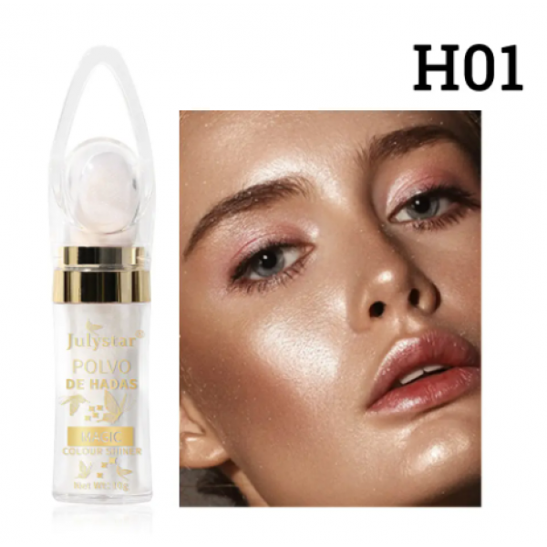 Хайлайтер для обличчя із шиммером Julystar Polvo De Hadas Magic Colour Shiner, 6 кольорів, 10 г