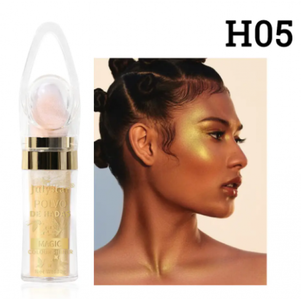 Хайлайтер для обличчя із шиммером Julystar Polvo De Hadas Magic Colour Shiner, 6 кольорів, 10 г
