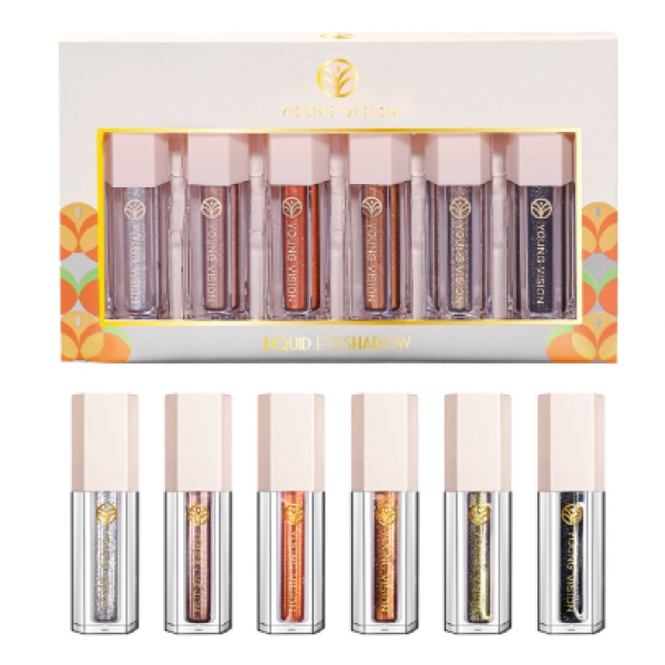 Набір тіней для повік Young Vision Liquid Eyeshadow, рідкі тіні для повік, два види
