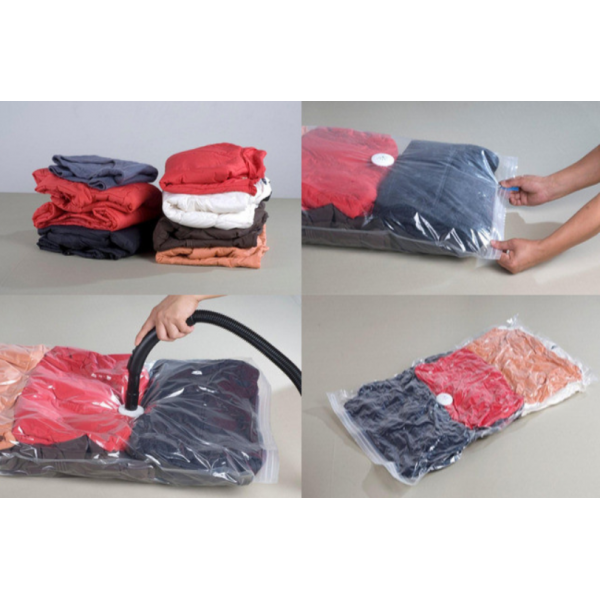 Насос ручний для вакуумних пакетів із клапаном, білий, 22х6 см