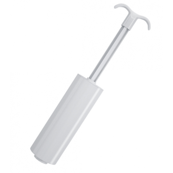 Насос ручний для вакуумних пакетів із клапаном, білий, 22х6 см