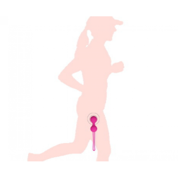 Набір вагінальних кульок Vaginal Balls, вагінальні рожеві кульки для вправ Кегеля, силікон, 3 шт