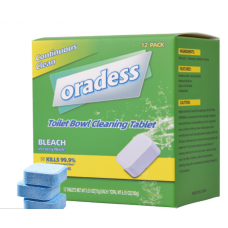 Набір таблеток для очищення унітазу Oradess Toilet Bowl Cleaning Tablet, з ароматом лимона, 12 шт