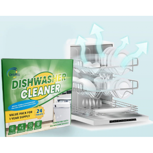 Набір таблеток для чищення посудомийних машин Oradess Dishwasher Cleaner, 24 шт
