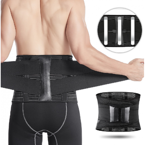 Бандаж для попереку, посилений пояс - бандаж для підтримки спини, S, M, L