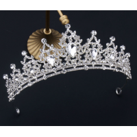 Корона на голову "Silver Mood", с камнями, серебро