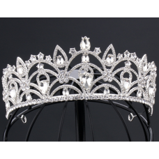 Корона на голову "Shine Stones", з камінням, срібло