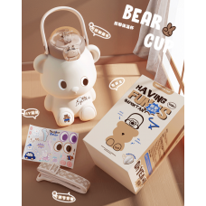 Пляшка для води Тедді, дитяча пляшка - термос із нержавіючої сталі, 3 кольори, 450 мл