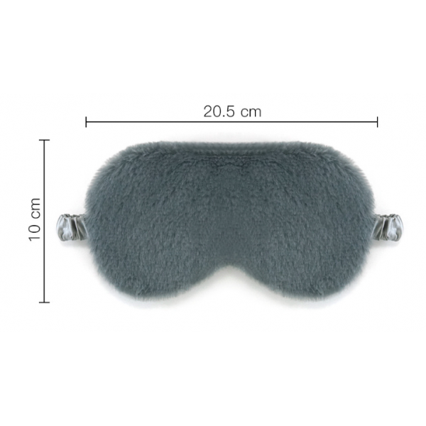 Маска для сну, шовкова маска з хутром, фіолетова, 1 шт