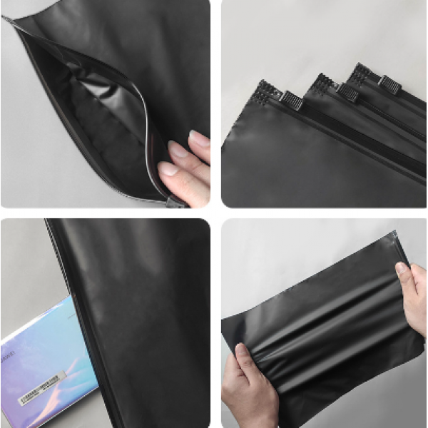 Пакет матовий із замком Zip-Lock 30х40 см (пакет для пакування), плотність 140 мкм, чорний, 1шт Пакет матовий із замком Zip-Lock 30х40 см (пакет для пакування), плотність 140 мкм, чорний, 1шт