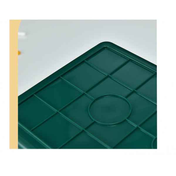 Аптечка-органайзер для ліків, пластиковий контейнер для медикаментів, три поверхи, зелений, 33х18х22 см