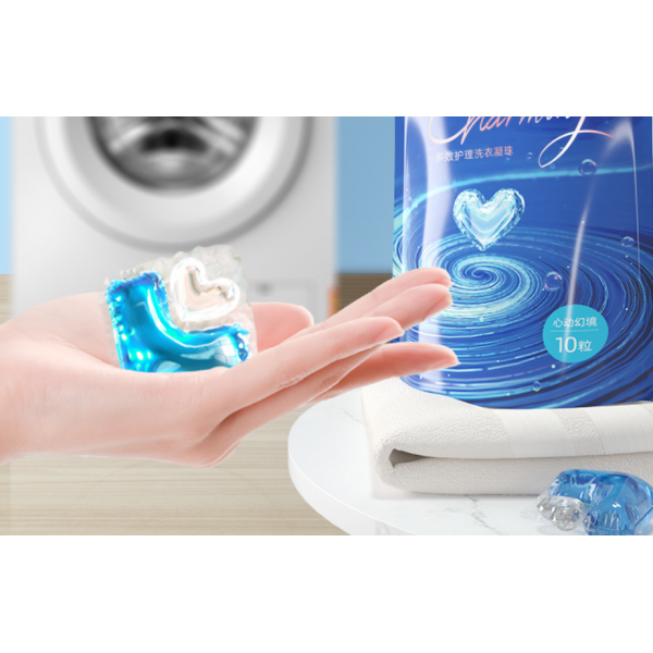 Гелева капсула для прання, капсула у формі серця, з фруктовим ароматом, 1 шт