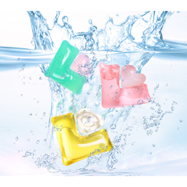 Гелева капсула для прання, капсула у формі серця, з квітковим ароматом, 1 шт